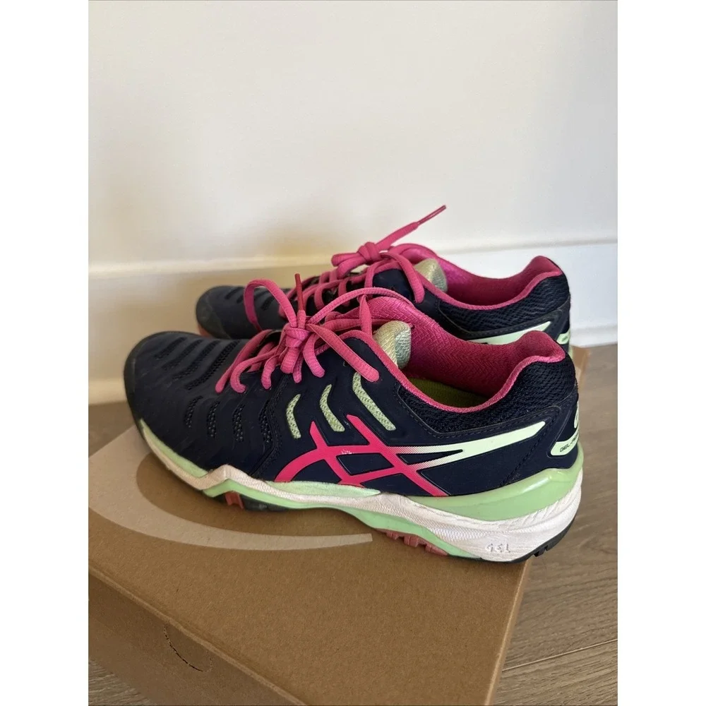 ASICS Gel Resolution Tennis Pickleball Shoe Women's Purple Pink F4512166